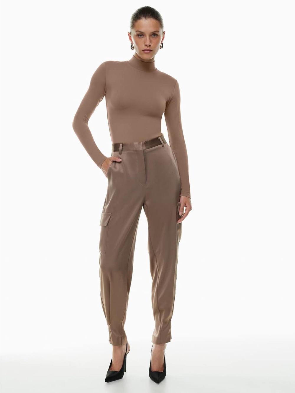 Babaton Refined Satin Cargo Pant